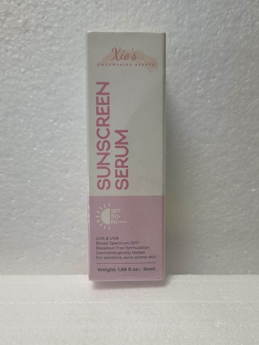 Pink Sunscreen Serum SPF 50+ PA+++ - Lightweight Daily Sun Protection